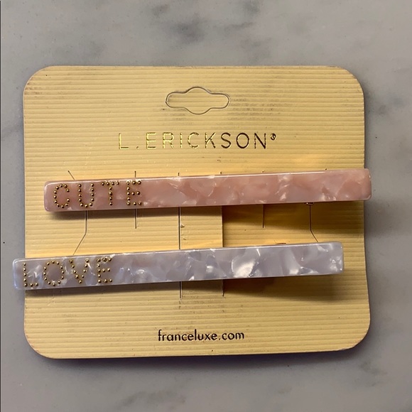 Nordstrom Accessories - Nordstrom Enamel hair clips